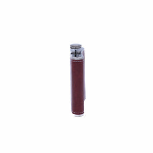 Rote Flachmann Trinkflasche von der seite
