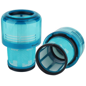 Hellblaue, transparente Staubsaugerfilter für Dyson
