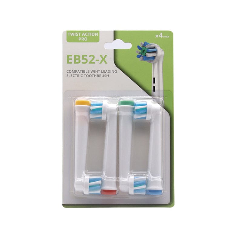 Ersatzbürsten in transparenter Verpackung für elektrische Zahnbürsten