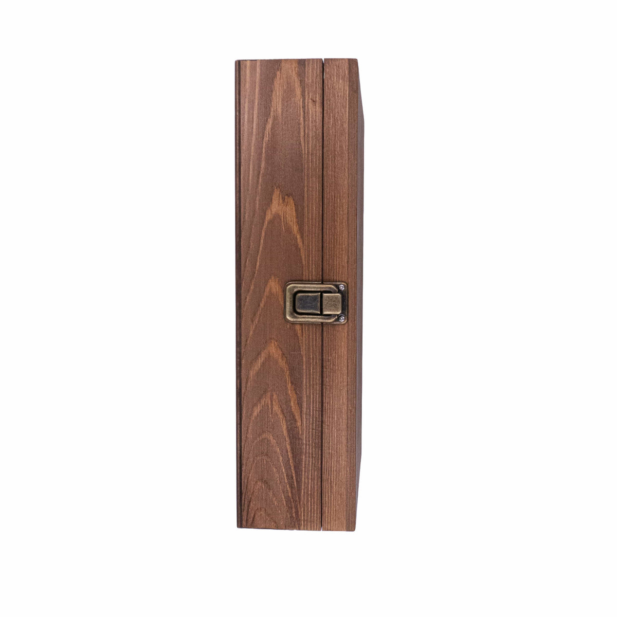Hölzerne Box von der Seite