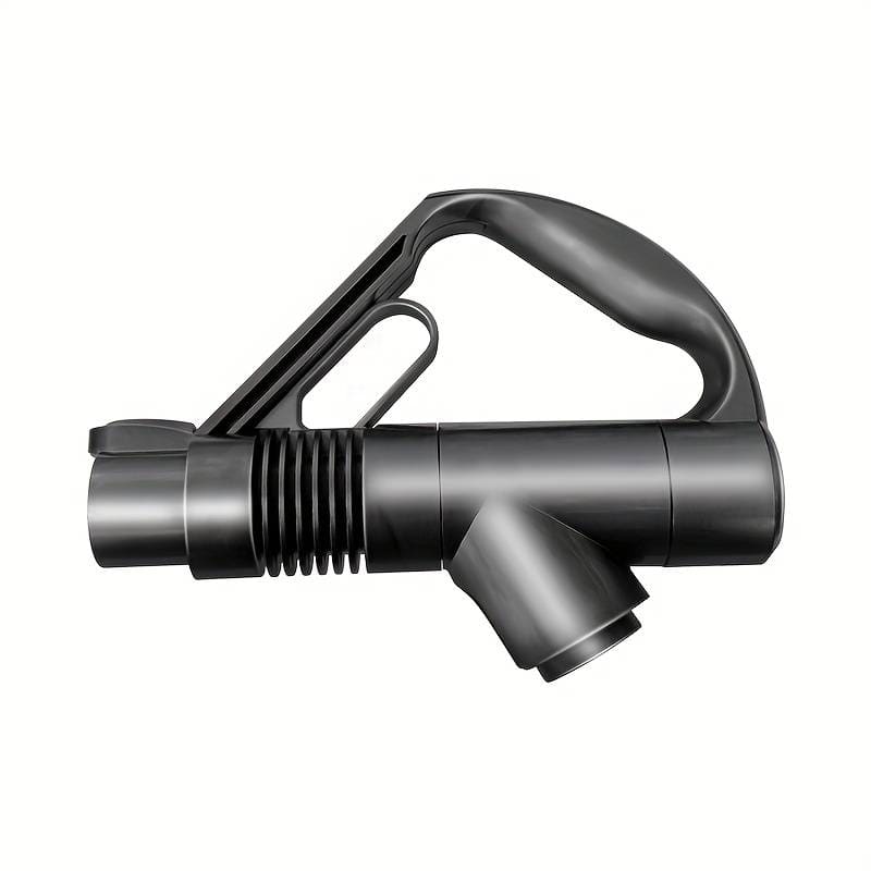 Grauer Ersatzgriff für Dyson-Staubsauger von der Seite