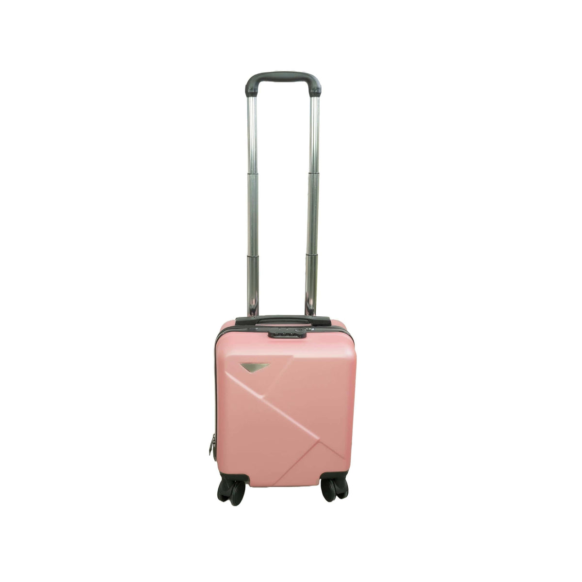 Pinker Handgepäck Koffer mit griff ausgefahren