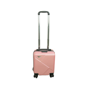 Pinker Handgepäck Koffer mit griff ausgefahren