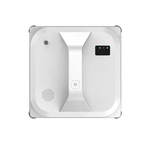 Weisser Fensterputzroboter von oben