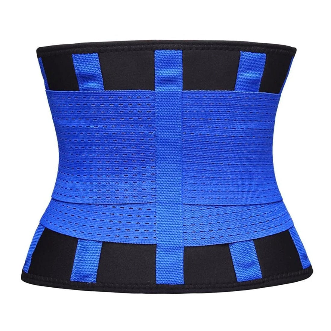 Blau-schwarzer Taillentrimmer mit Klettverschluss von hinten