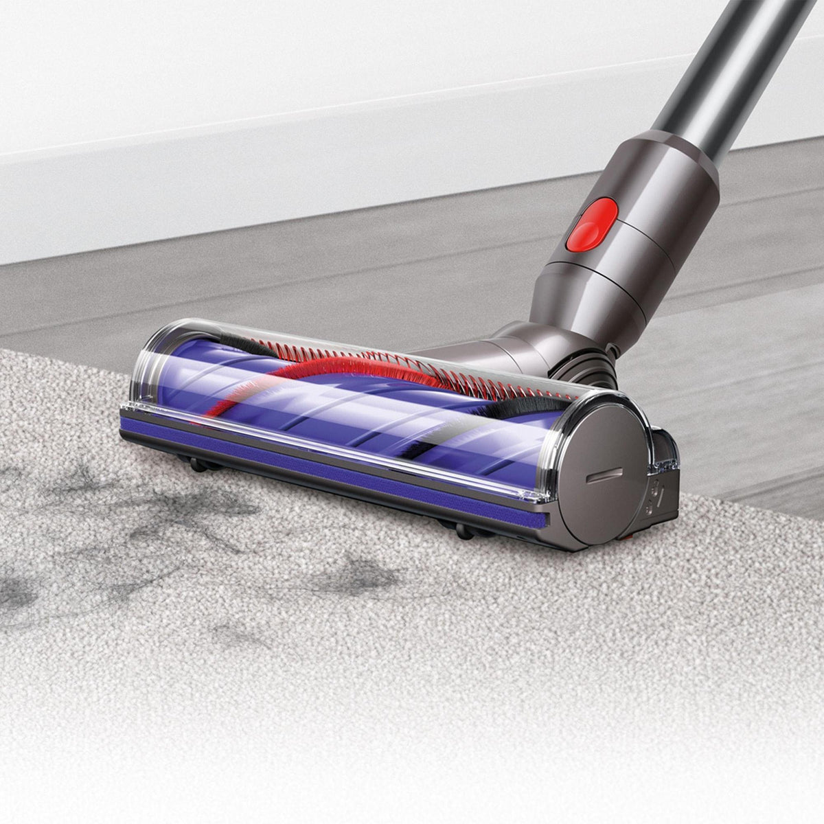 Staubsaugerkopf für Dyson-Staubsauger in einem Anwendungsbeispiel