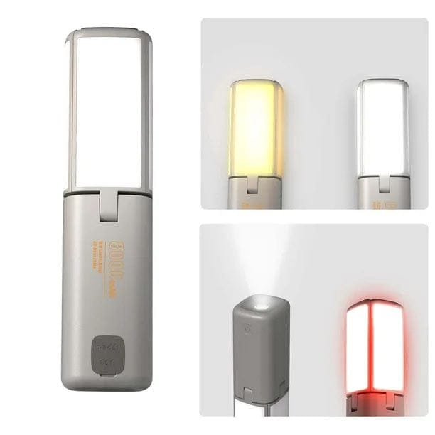LED-Caminglampe mit den verschiedenen Modi