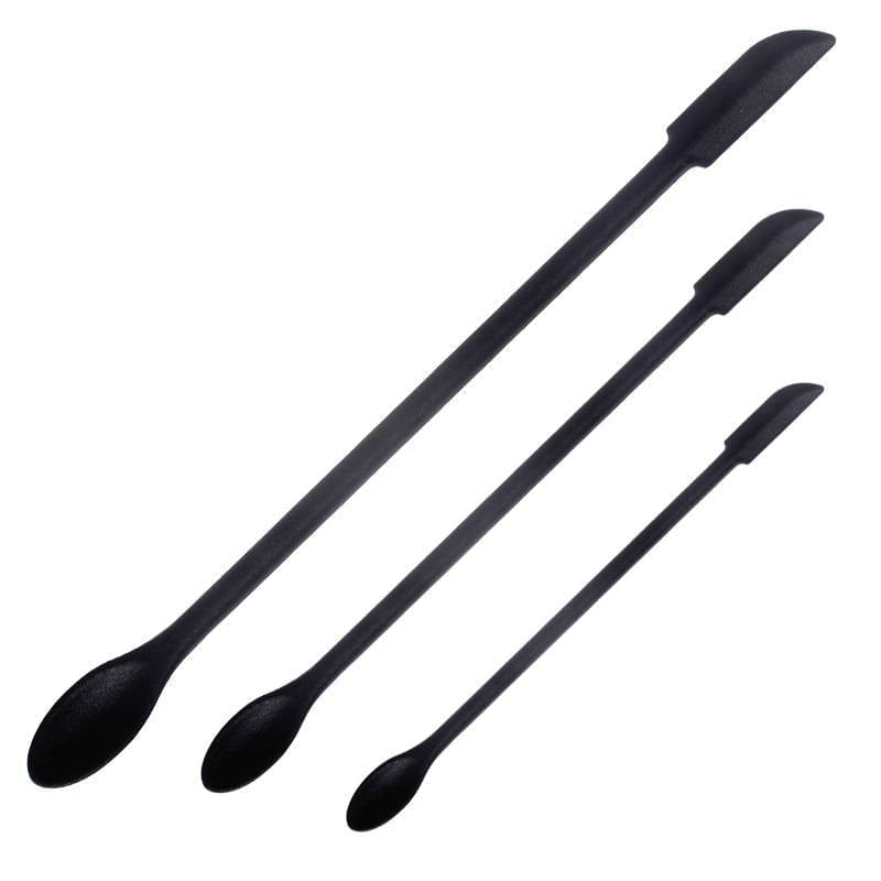 Dreier-Set von schwarzen Silikon Spachteln in verschiedenen Grössen