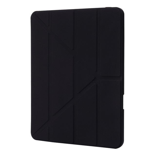 Schwarze iPad Hülle zugeklappt von vorne