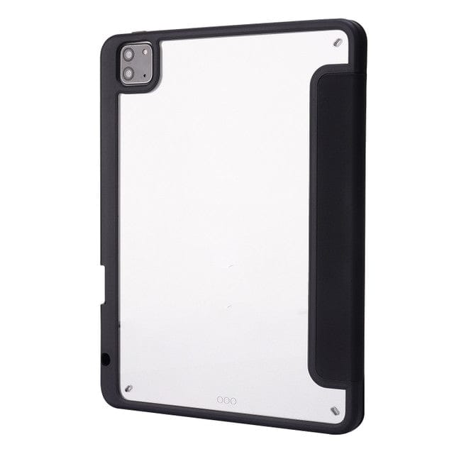 Schwarze iPad Hülle zugeklappt von hinten