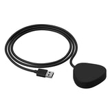 Schwarze Ladestation für Musikbox mit USB-A Kabel