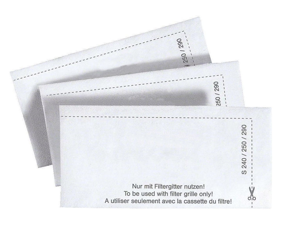 Dreier-Pack Motorschutzfilter in weiss