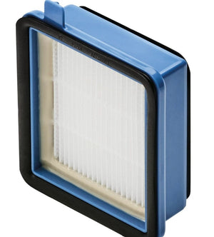 Blau-weisser Staubsaugerfilter