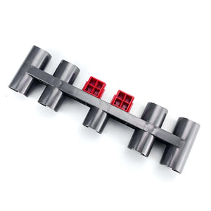 Graues Dyson-Staubsauger Zubehörhalter von hinten
