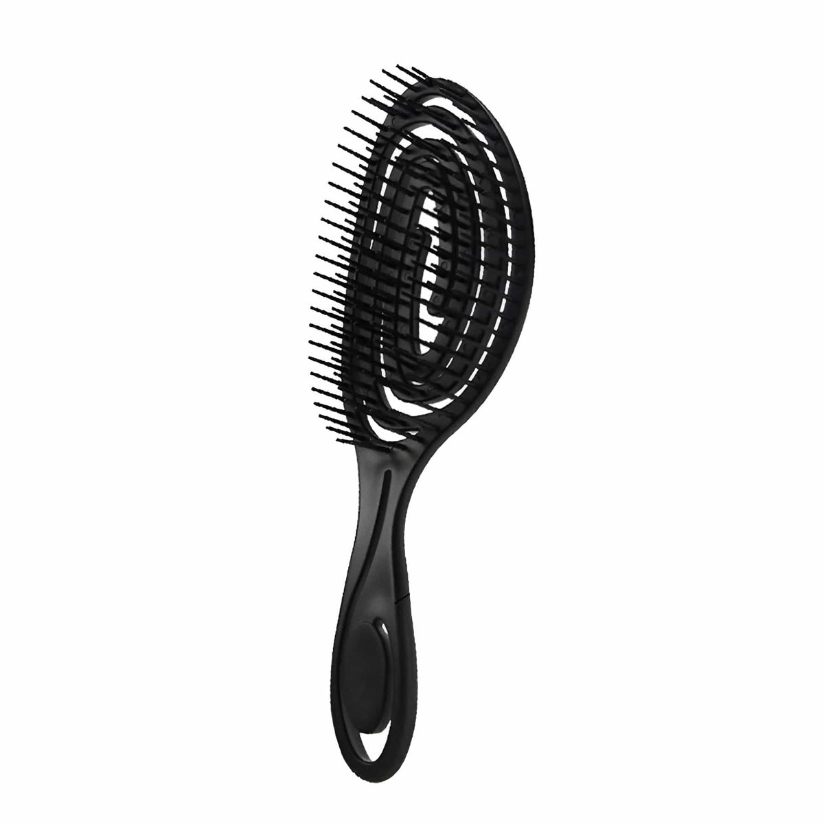 Schwarze, moderne Haarbürste