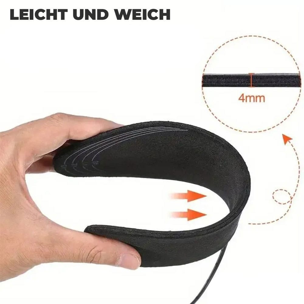Schwarze, zuschneidbare Schuhsolen mit Produktdetails