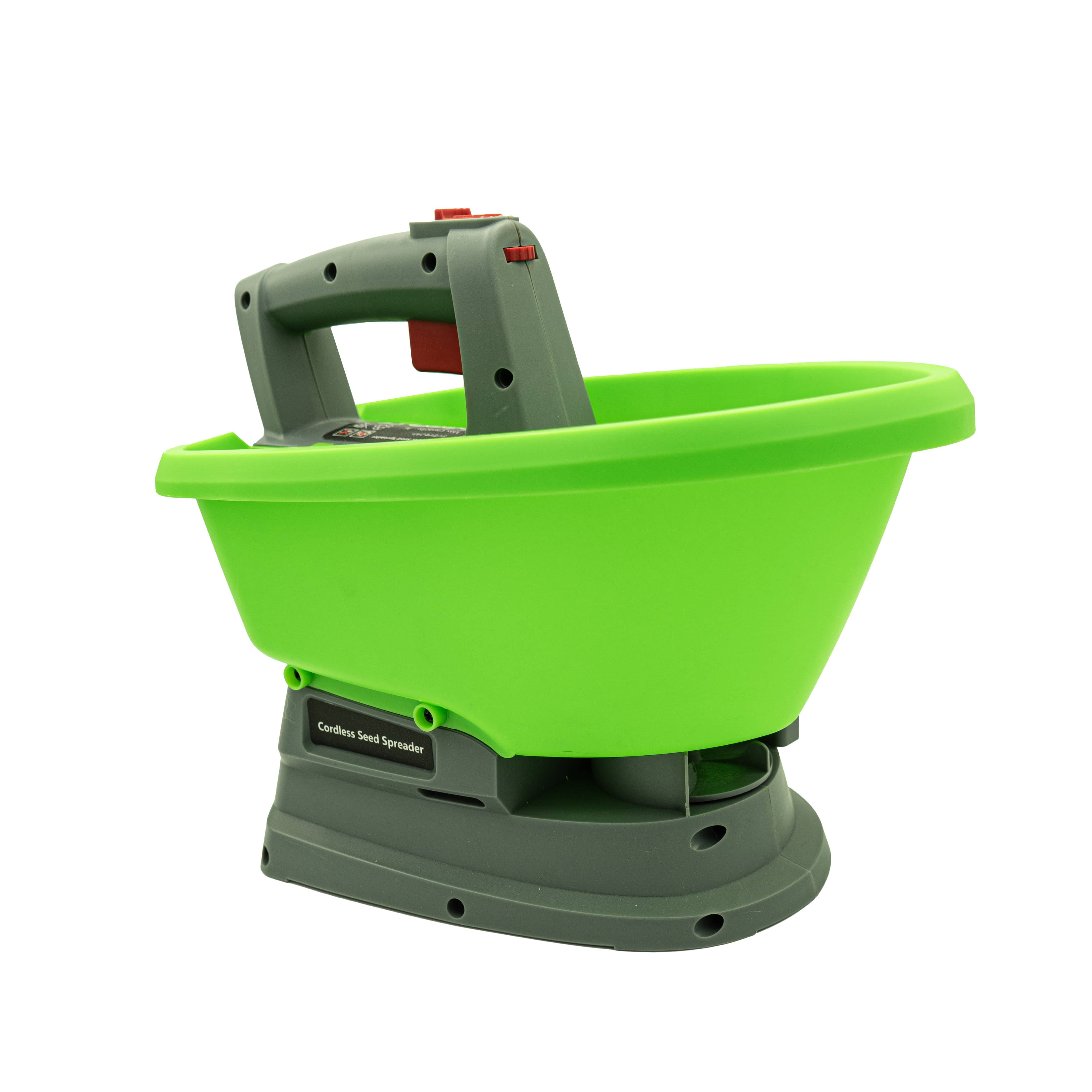 Grüner Universal-Streuer mit grauem Griff