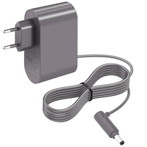 Graues Ladekabel für Dyson-Staubsauger mit eingebundenem Kabel