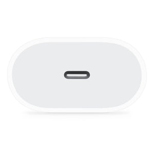 Weisser Adapter mit USB-C Anschluss von unten