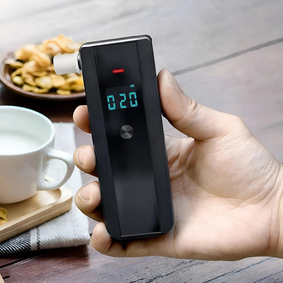 Alkoholtester mit Anzeigesbeispiel