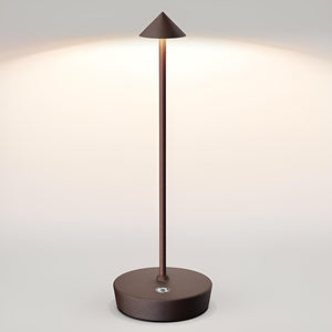 Schwarze LED-Tischlampe
