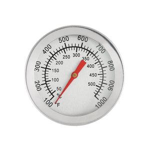 Grill-Deckelthermometer mit roter anzeige, Fahrenheit und Celsius von 100F bis 1000F und 50C bis 500C