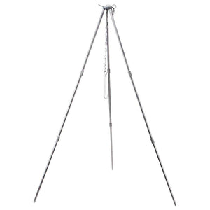 Silbernes Dreibein mit verstellbarem Haken