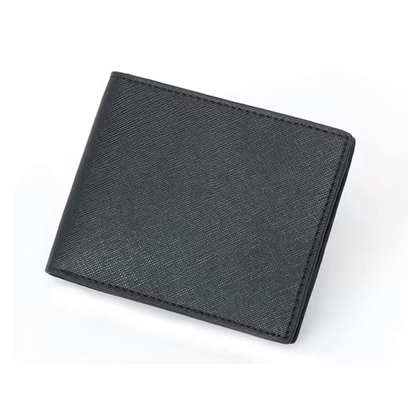 Schwarze Leder Geldbörse