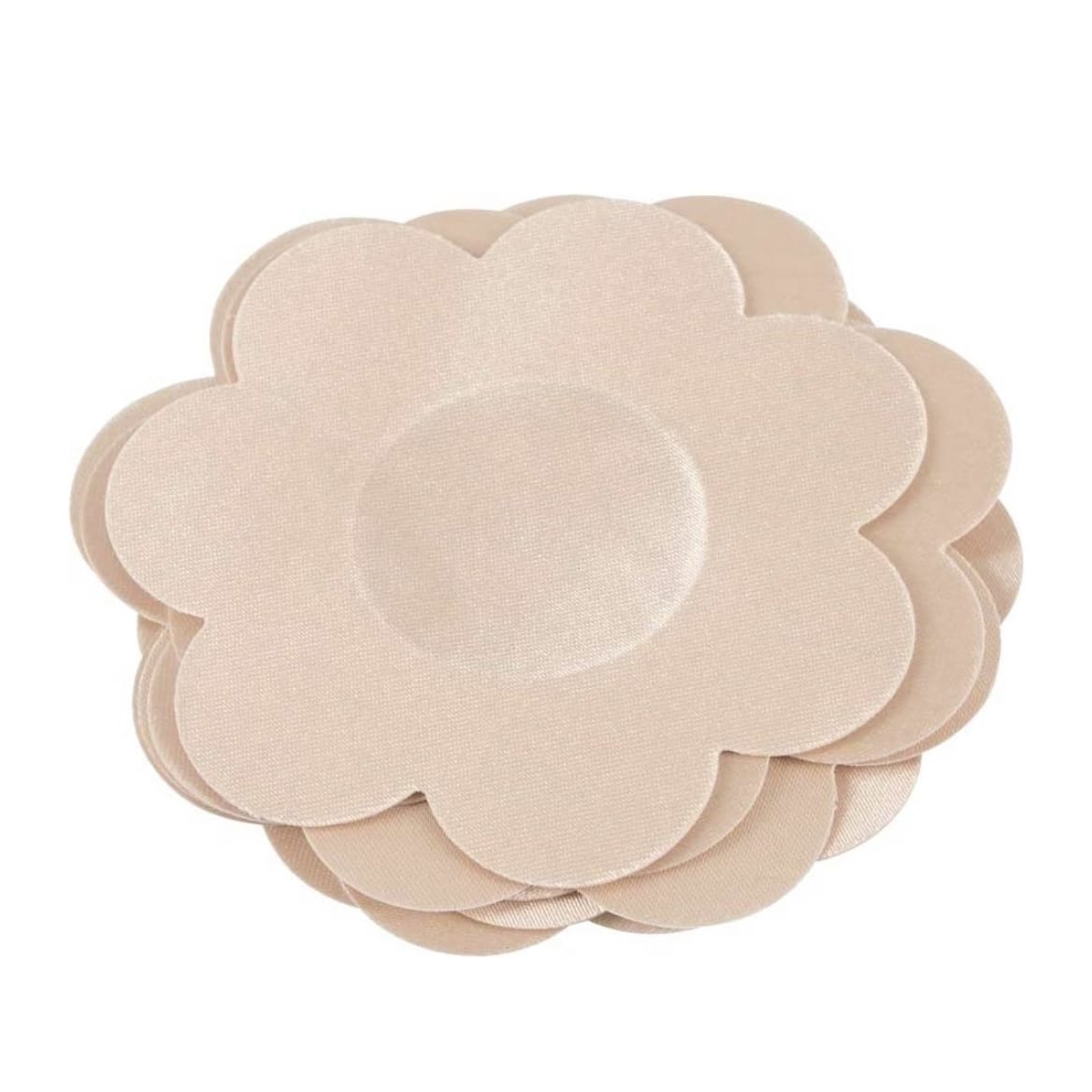 Beiges Nippelcover-Set in Formeiner Blume