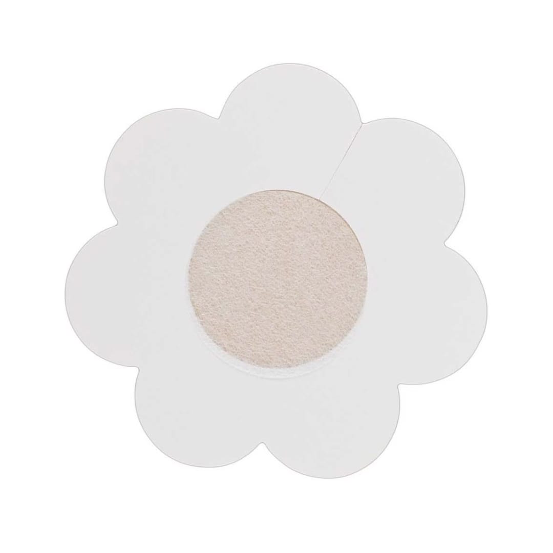 Beiges Nippelcover von der Rückseite
