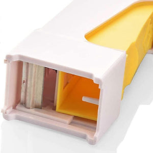Weiss-gelber Butter Cutter von innen