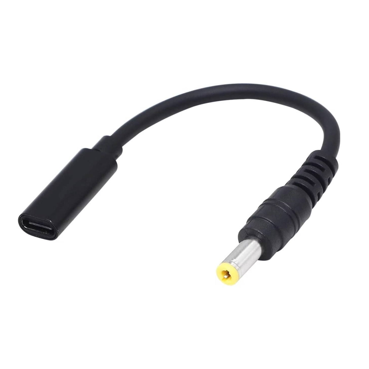 Schwarzes USB-C auf DC-Hohlstecker-Adapterkabel