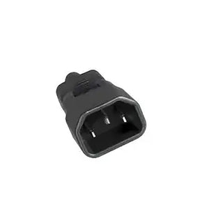 Schwarzer C5 zu C14 Adapter von hinten