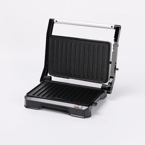 Schwarzer, elektrischer, klappbarer Grill