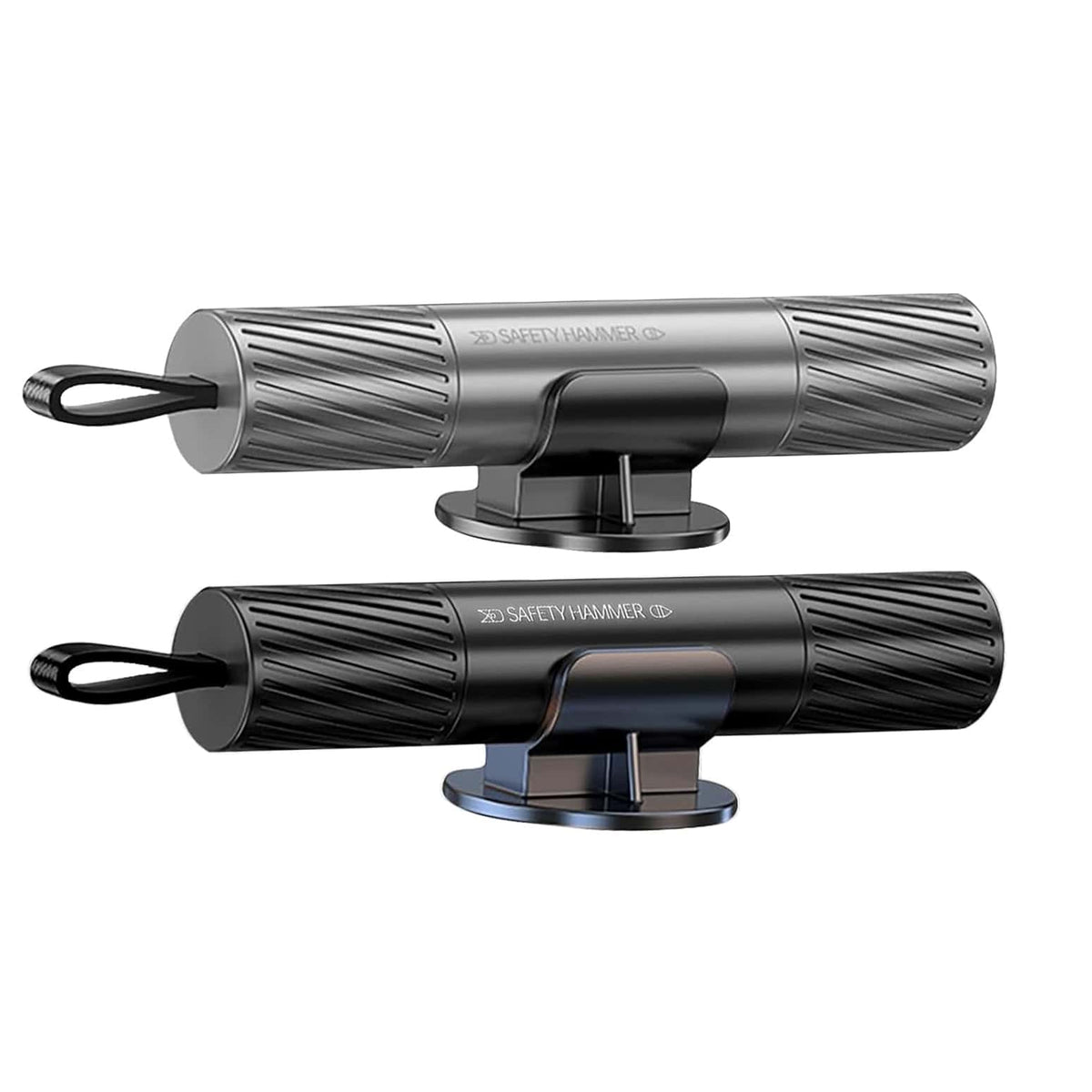 Car Emergency Hammer with Seatbelt Cutter – 2-in-1, Metal Striking Point, with Holder & 3M Adhesive