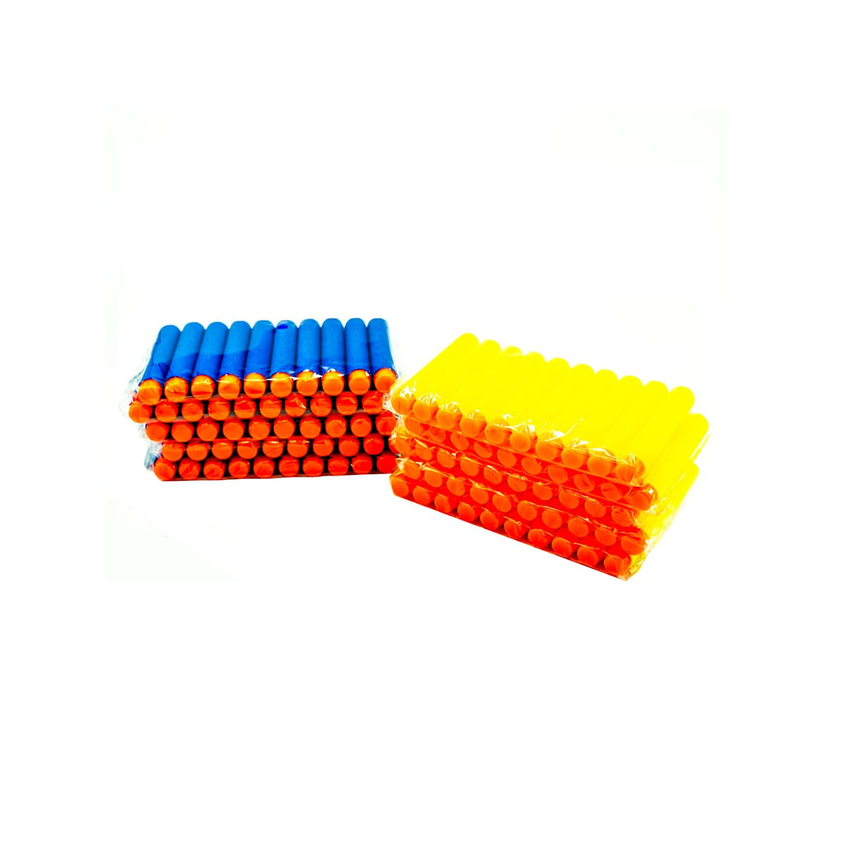 50 Stück gelbe und 50 Stück blaue Pfeile für Dart