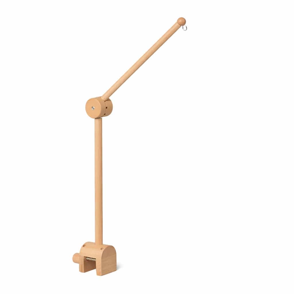 Baby Mobile Halterung – 100% Buchenholz, kindersichere Beschichtung, Klemmbefestigung