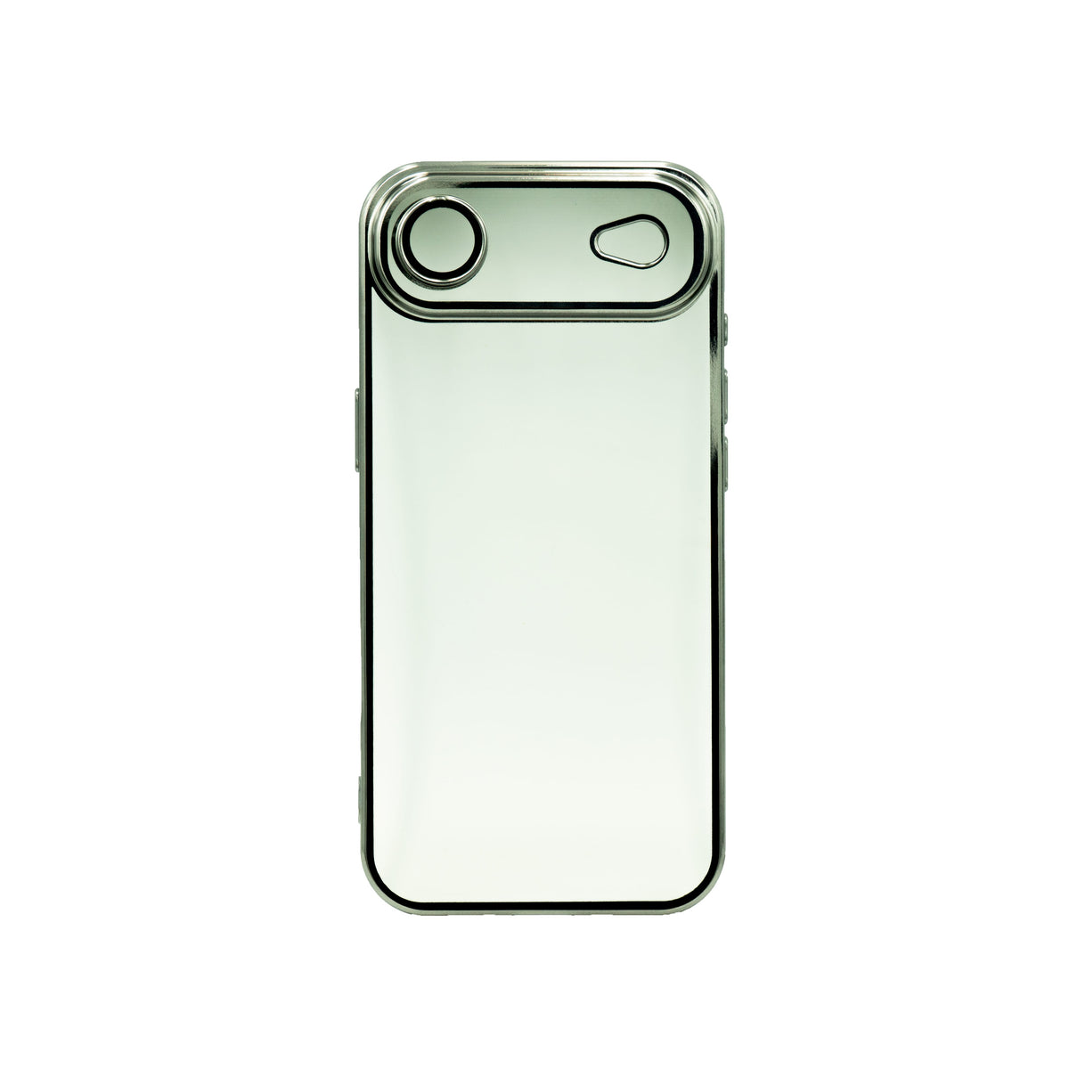 Transparente Handyhülle mit silbernem Rand