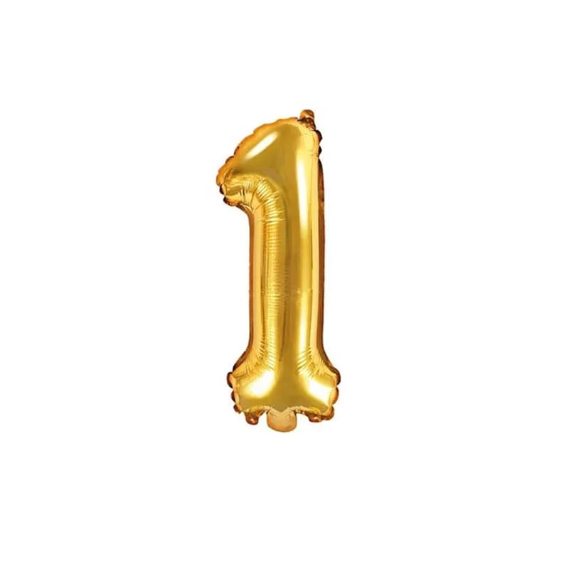 Goldener "1" Ballon