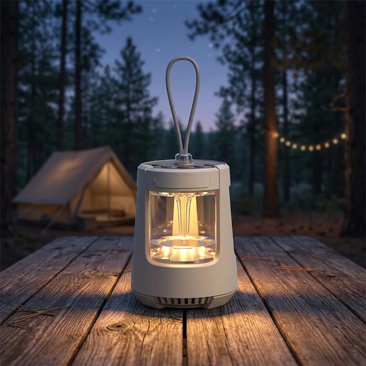 Campinglampe mit Bluetooth Speaker 2-in-1 – LED Outdoor Licht & Lautsprecher – Ansicht 5