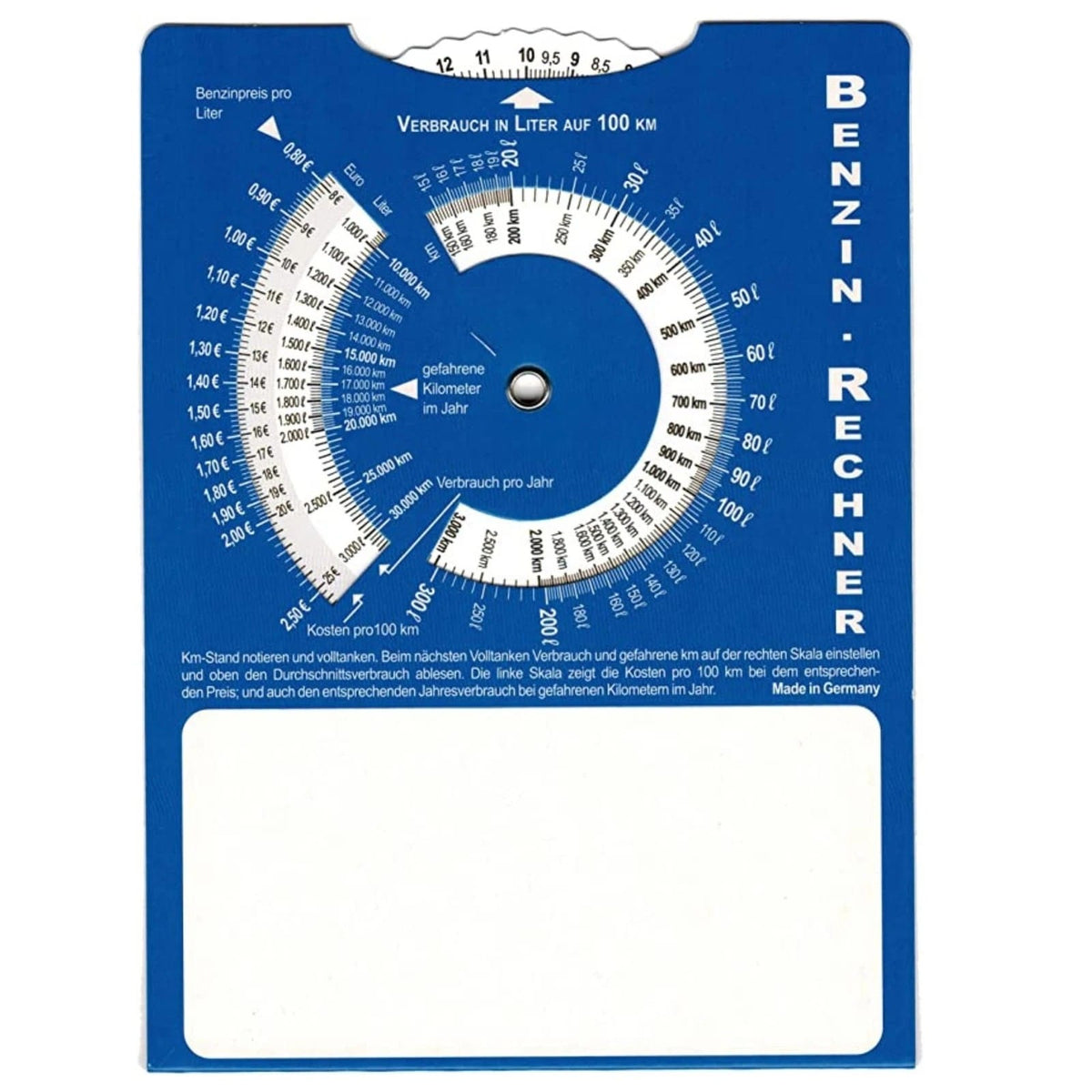 Vintage Parking Disc with Fuel Calculator – Arrival Time Car Accessory