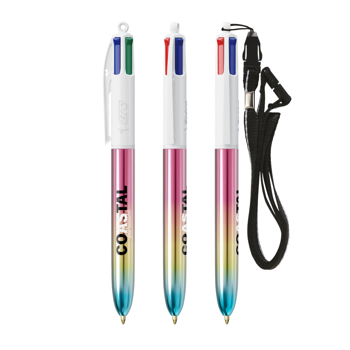 BIC® 4 Couleurs® Dégradé + Cordon