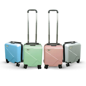 Alle Farben der Handgepäck Koffer: Blau, Grün, Pink, Silber