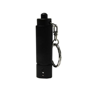 Schwarze Schlüsselanhänger-Taschenlampe