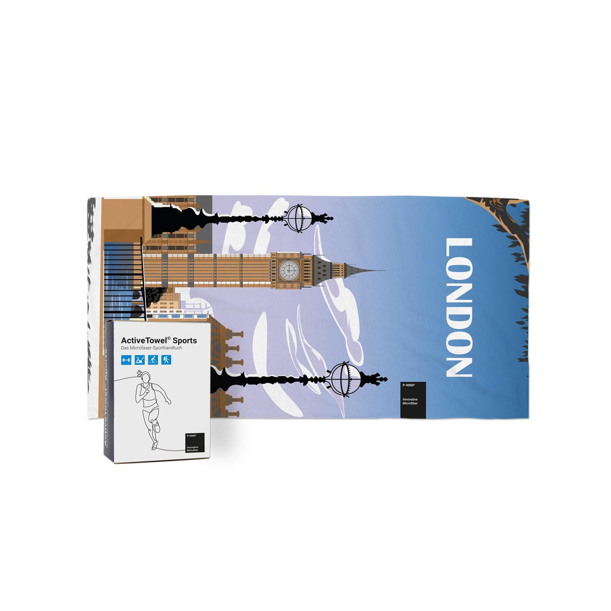 ActiveTowel® Sports 80x40 cm, pack tout inclus