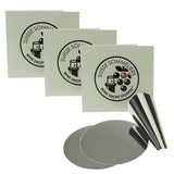 Silberne Wein Drop-Stoppers mit Papierverpackung