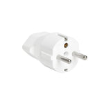Weisser Steckdosen Adapter von schweizer zu deutscher Steckdose