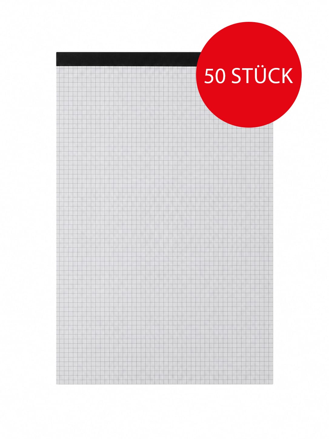 Ersatzblock kariert, 50 Blatt – 50er Box für Schreibmappen