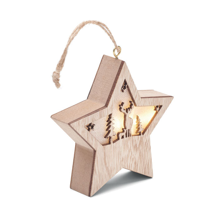 Étoile MDF lumineuse