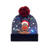 Bonnet de Noël en tricot avec LED